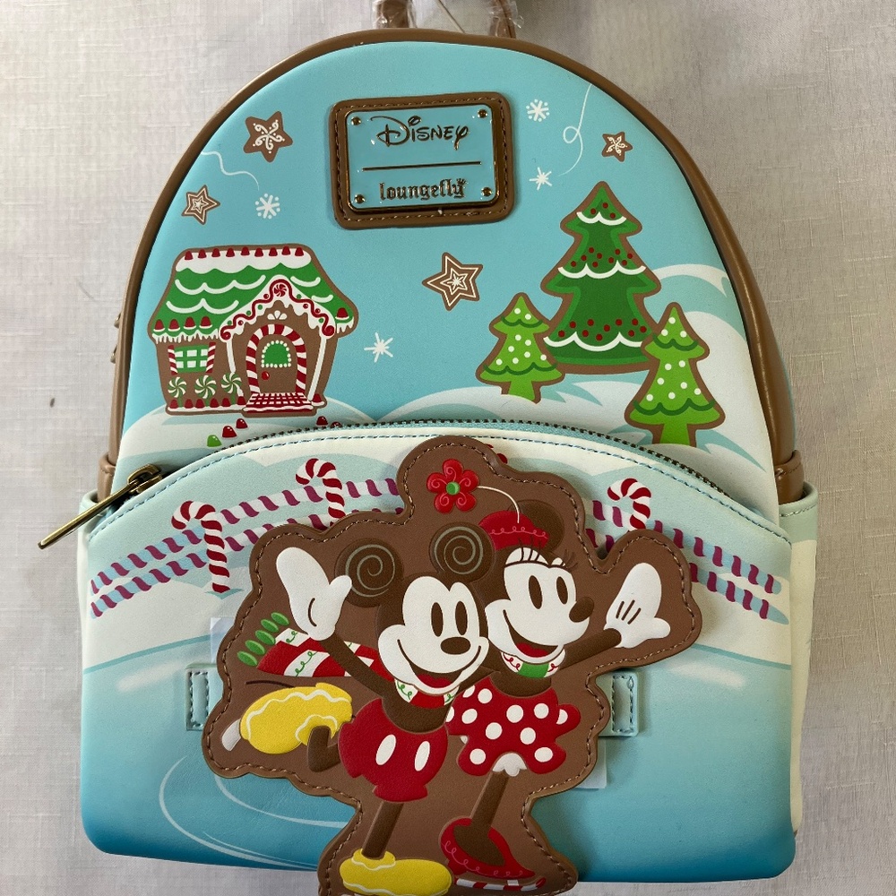 NWT Loungefly Mickey & Friends Holiday Collection Scented Backpack - Picture 2 of 15
